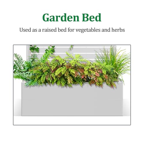 Metal Raised Garden Bed with Trellis