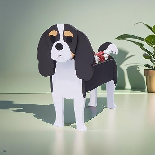 Small Knight King Dog Planter Plant Pots
