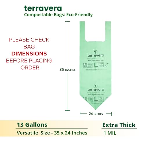13 Gallon Compostable Trash Bags (30 Count)