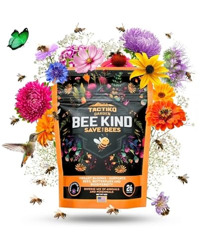 Tactiko Save the Bees Wildflower Seed Mix (4 Ounce)