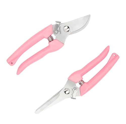 2pcs Garden Flower Shears Pruning Shears 6.9 inches Scissors Lightweight Plant Scissors for Cutting Flowers (2 Count)