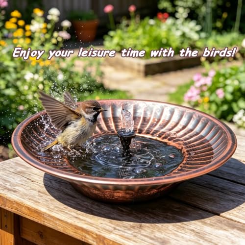 12.3" Solar Bird Bath Bowl