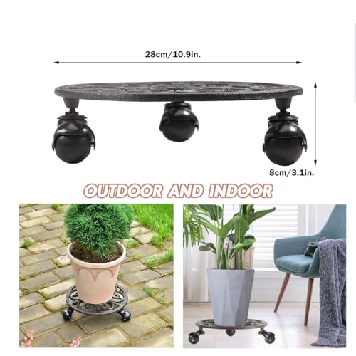 Heavy Duty Cast Iron Plant Caddy