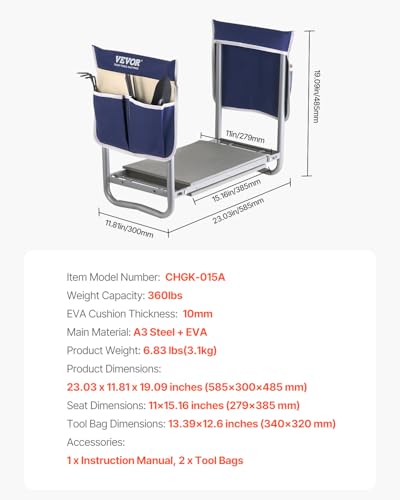 Garden Kneeler and Seat Heavy Duty