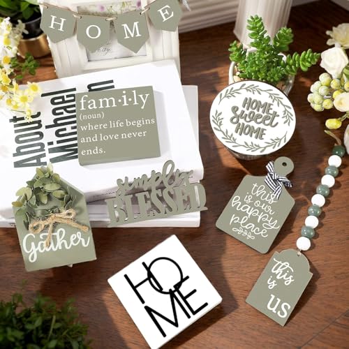 11PCS Farmhouse Tiered Tray Decor Set