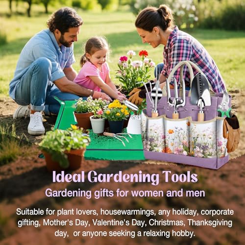 Gardening Tool Set with Tote Bag Heavy (9 Count)