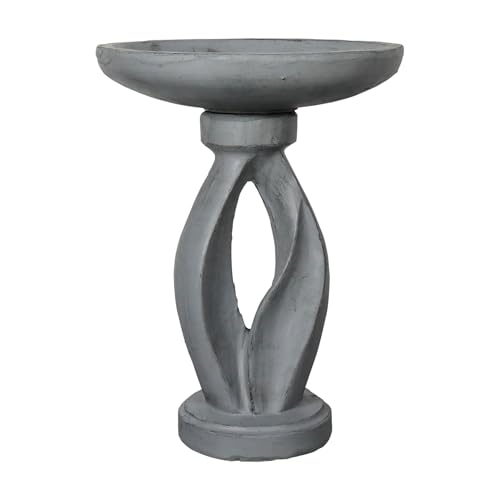21.8" Tall Outdoor Bird Bath for Garden