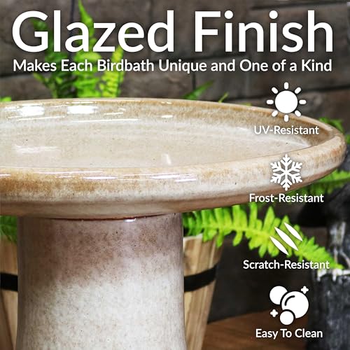 Sunnydaze Bird Bath for Outside