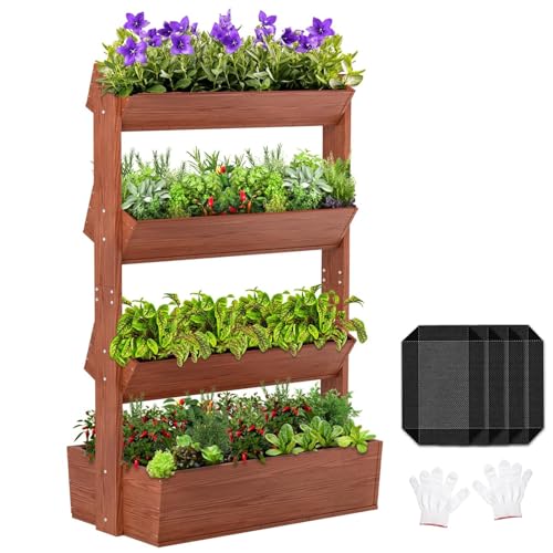 Wood Vertical Raised Garden Bed