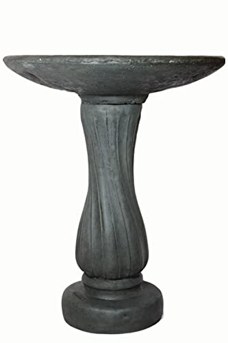 Solid Rock Stoneworks Spiral Birdbath