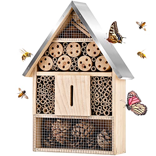 Wooden Mason Insect Bee Butterfly House (500 Gram)