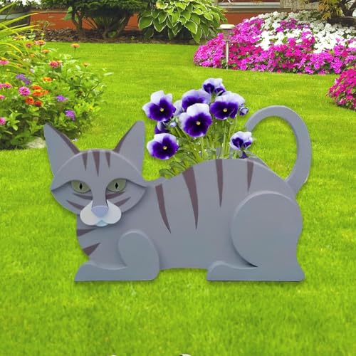 Blue Cat Planter Pots