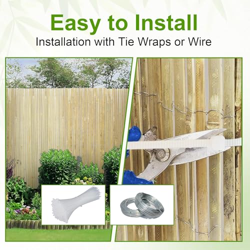Bamboo Slat Fencing 6.5ft H x 13ft L (6.5 ft H x 13 ft L)