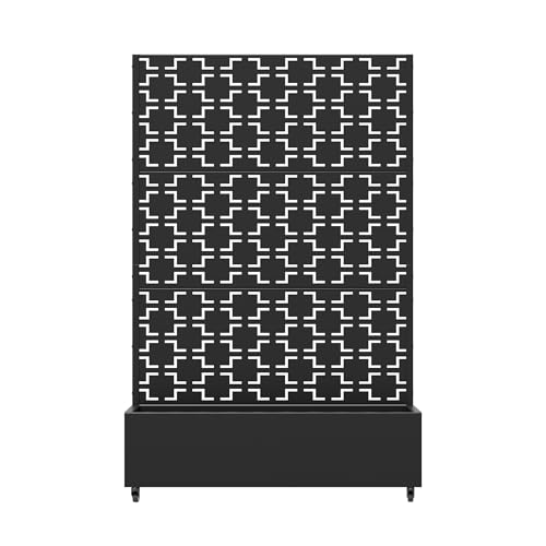 Metal Raised Garden Bed with Trellis and Wheels