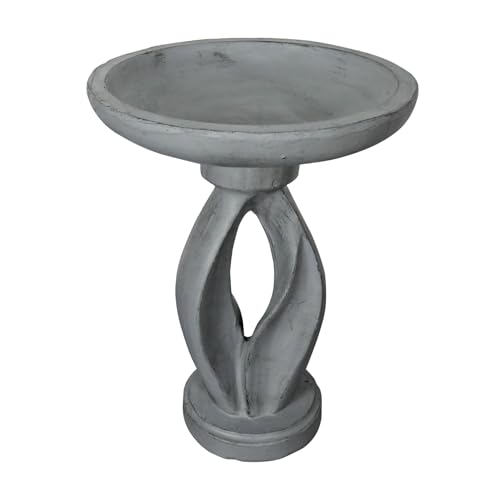 21.8" Tall Outdoor Bird Bath for Garden