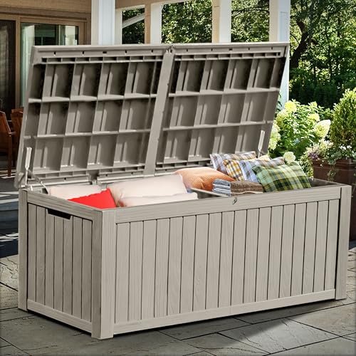 180 Gallon Large Outdoor Storage XL Deck Box w