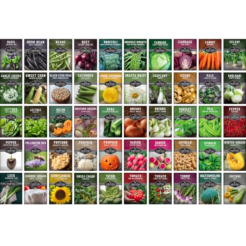 Homesteader 50 Pack Seed Vault for Planting Victory Gardens (50 Count)