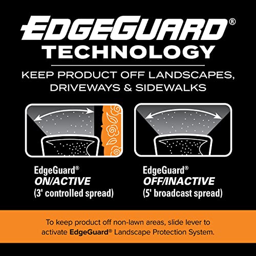 Turf Builder EdgeGuard DLX Broadcast Spreader for Seed