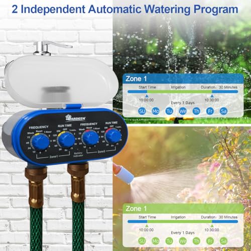 Dual Outlet Water Timer Irrigation Controller System