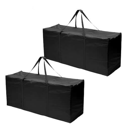 2 Pack Patio Cushion Storage Bag 68in Extra Large with Zipper (2 Count)