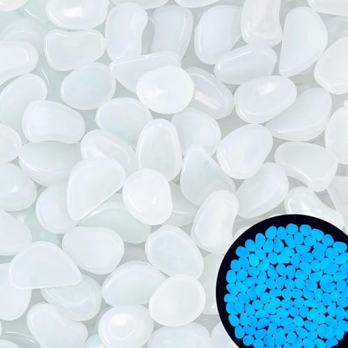 500PCS 1 1.2" Glow Pebbles Glowing Rocks for Garden Decoration 25 (500 Count)