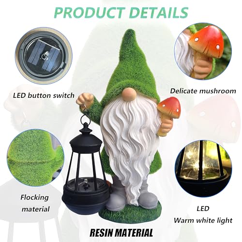 Gnomes Solar Garden Statues