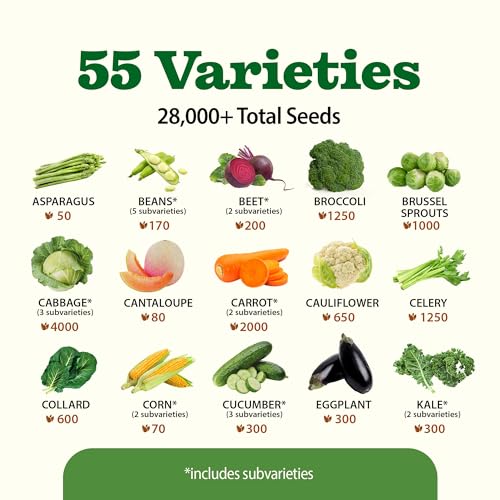 55 Variety Survival Seed Vault
