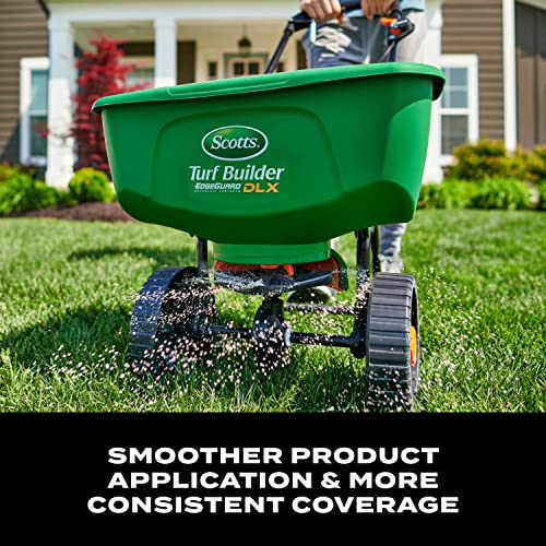 Turf Builder EdgeGuard DLX Broadcast Spreader for Seed
