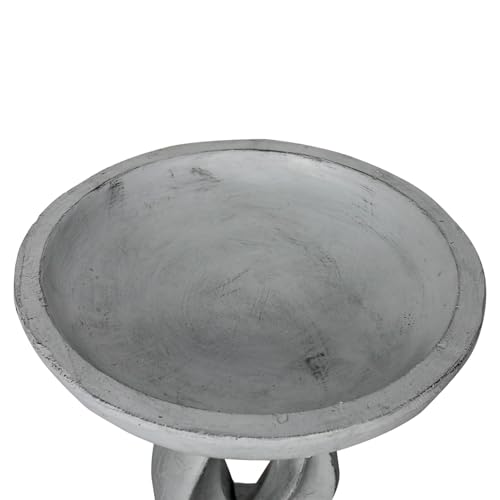 21.8 Inch Heigh Modern Concrete Bird Bath