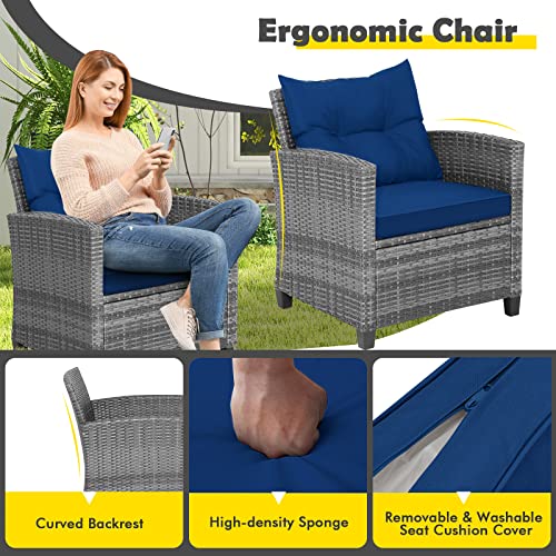 3 Pieces Patio Furniture Set