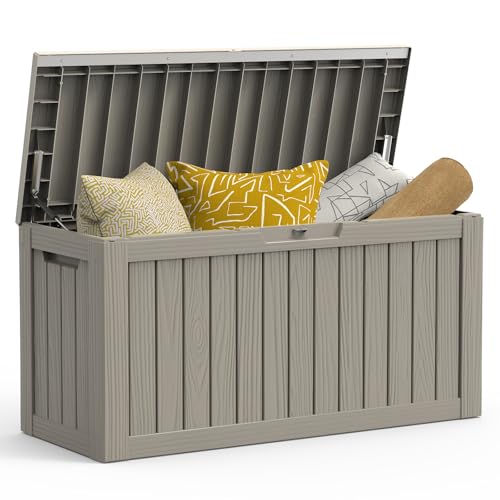 Outdoor Storage Box (Grey / 90 Gallon)