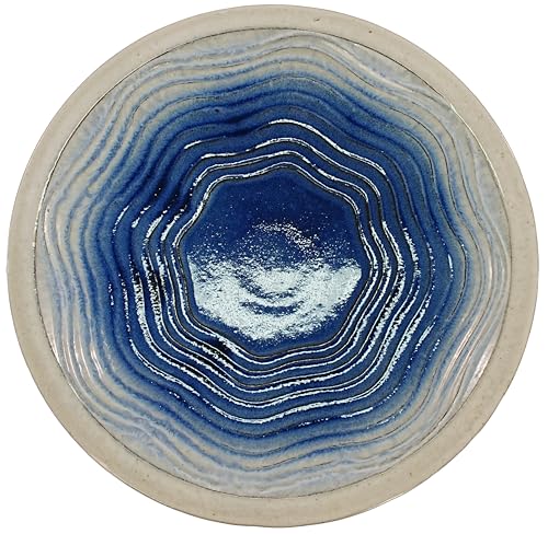 Ceramic Bird Bath for Outdoors (Sky Blue)