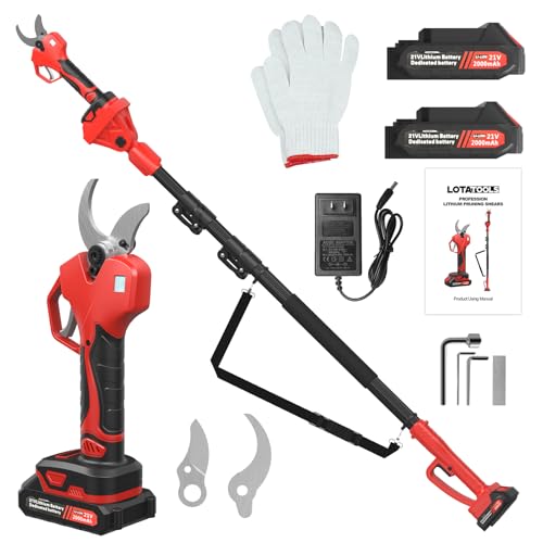 Electric Pruning Shears with Telescopic Rod