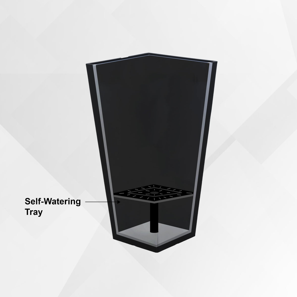 30 Inch Tall Tapered Indoor and Outdoor (White / 30" H)