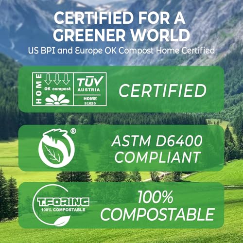 Compostable Trash Bags (80 Count)