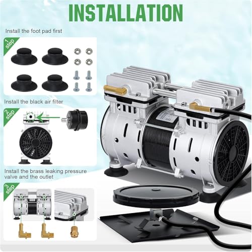 Pond Aerators 5.76CFM Aerartion System for Up to 3 Acre 3