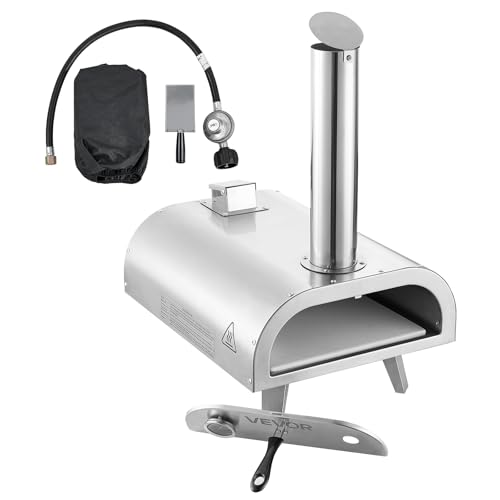 Dual Fuel Pizza Oven Outdoor (Silver)
