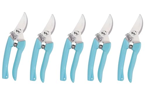 5pcs Garden Flower Shears Pruning Shears 6.9 inches Scissors Heavy Duty Plant Scissors for Cutting Flowers