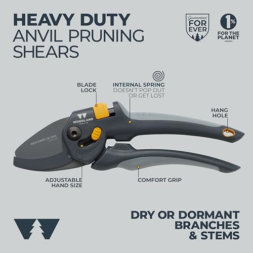 Co. Heavy Duty Anvil Pruning Shears (12 Count)