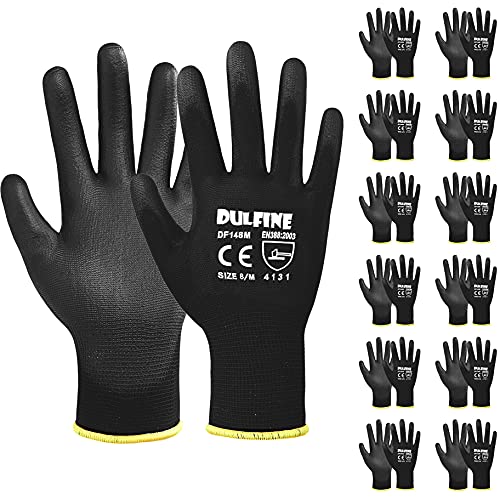 Safety Work Gloves for Men 12 Pairs (12 Count)