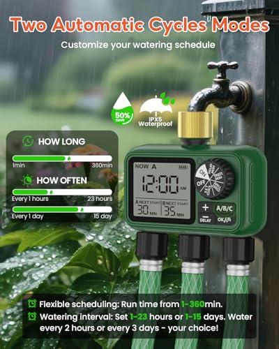 Water Timer for Outdoor Garden Hose (3 Count)