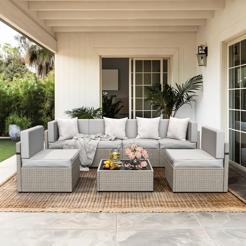 7 Piece Outdoor Sectional Furniture Set (7 Count)