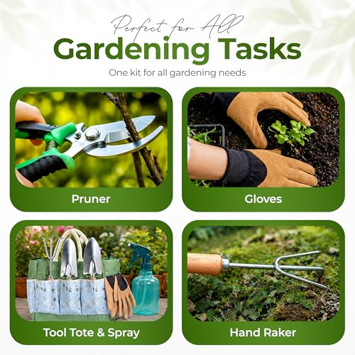 Gardening Tools Set with Organizer Handbag 9