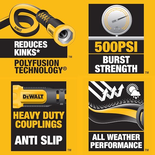 Professional Grade Heavy Duty Garden Hose 50 Feet x 5