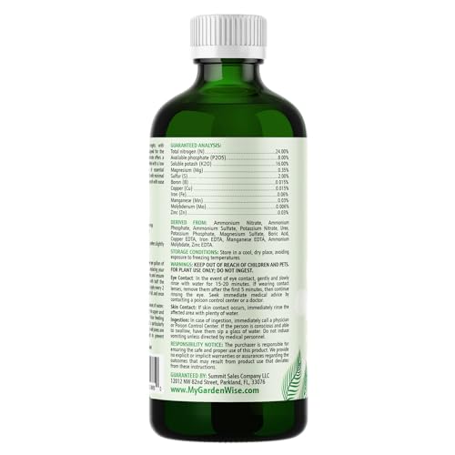 3-1-2 Liquid Fertilizer Concentrate with Micronutrients - Ideal Snake Plant Food for Sansevieria (Dracaena trifasciata), Indoor Plant Care (16 OZ) (16 Fl Oz)