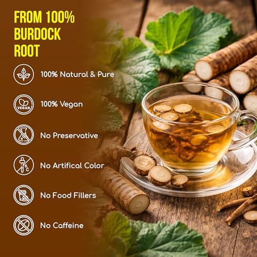 Premium 40 Bags Burdock Root Tea (40 Count (Pack of 1))