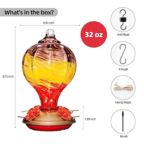 Gifts for Women Hummingbird Feeders (Wavy Mauve)