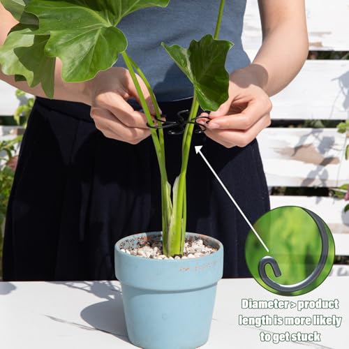 5PCS Monstera Plant Stem Support (Black / 2.75IN*2.75IN)