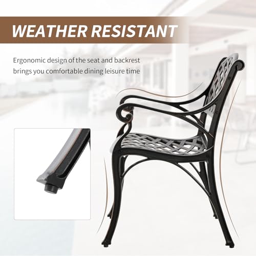 Cast Aluminum Patio Dining Set