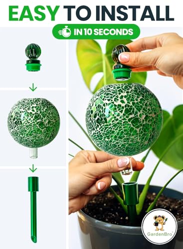 16 Oz Plant Watering Globes (Mosaic (1-Pack))
